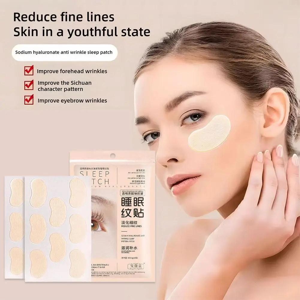 Forehead Line Removal Patch Nasolabial Folds No Essence Patch Wrinkle Patches Care Face Anti-aging Moisturizng Face Skin J7t9