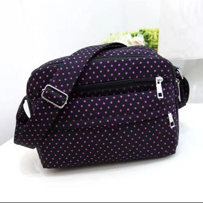 Portable Mommy Diaper Storage Bag Baby Stroller Bags Dot Pattern Women Shoulder Bags Durable Multifunctional Mother Handbag