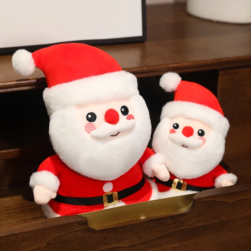 20-40cm Kawaii Hot New Christmas Plush Dolls Pillow Christmas Tree Gingerbread Man Santa Claus Wreath Plush Toys For Girls Gift