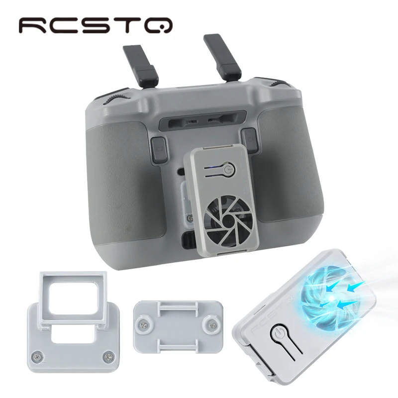 RCSTQ Drone RC Cooling Fan for DJI Mini 3 Pro/ DJI Air 3 RC 2 Remote Control Radiator for DJI Mini 2 / Mini 4 Pro/Mavic Air 2/2S