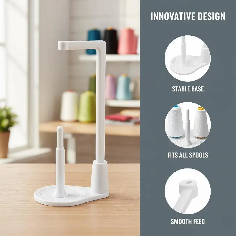 Sewing Machine Thread Stand Anti- 3D Printed Household Spool Rack Durable Structure for Sewing Lovers Gift Choice