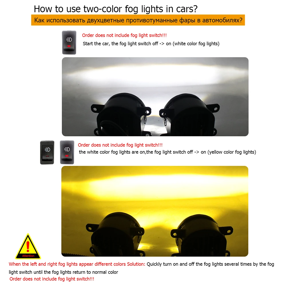 Led Fog Lamp Lens White Yellow for GWM Haval H2 Blue Logo 2015 2016 2017 2018 2019 Car Angel Eye Daytime Running Lights Driving