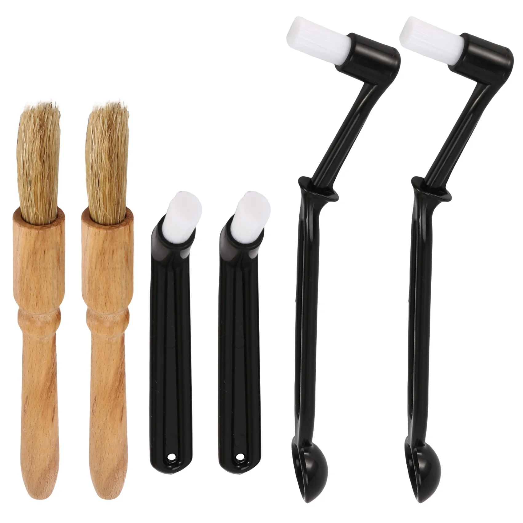 6 pcs Coffee Machine Cleaning Brush Set Machine Cleaning Brush Tool with Spoon, Coffee Grinder Cleaning Brush