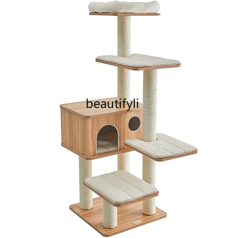 Four Seasons Universal Cat Nest Cat Tree Chamfer Cat Scratch Trees Tong Tianzhu Sisal Scratching Post Pet Supplies