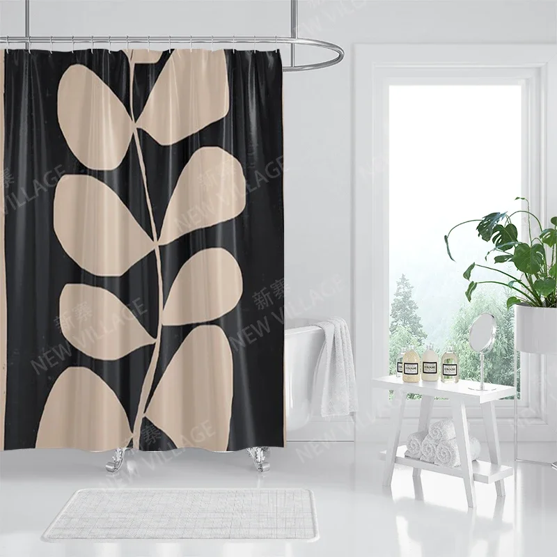 Waterproof fabric shower curtains Bathroom curtain accessories 180x200 Bath curtain for shower 240*200 nordic boho decoration