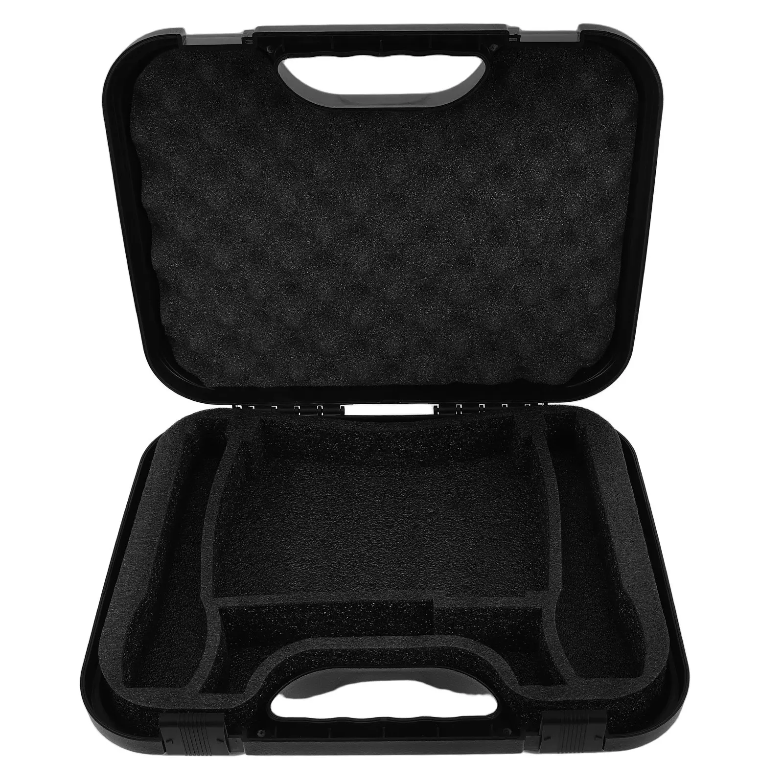 Waterproof Plastic Microphone Carry Box Adjustable Interior Portable Storage Case for Podcasters Musician Equipment Protection