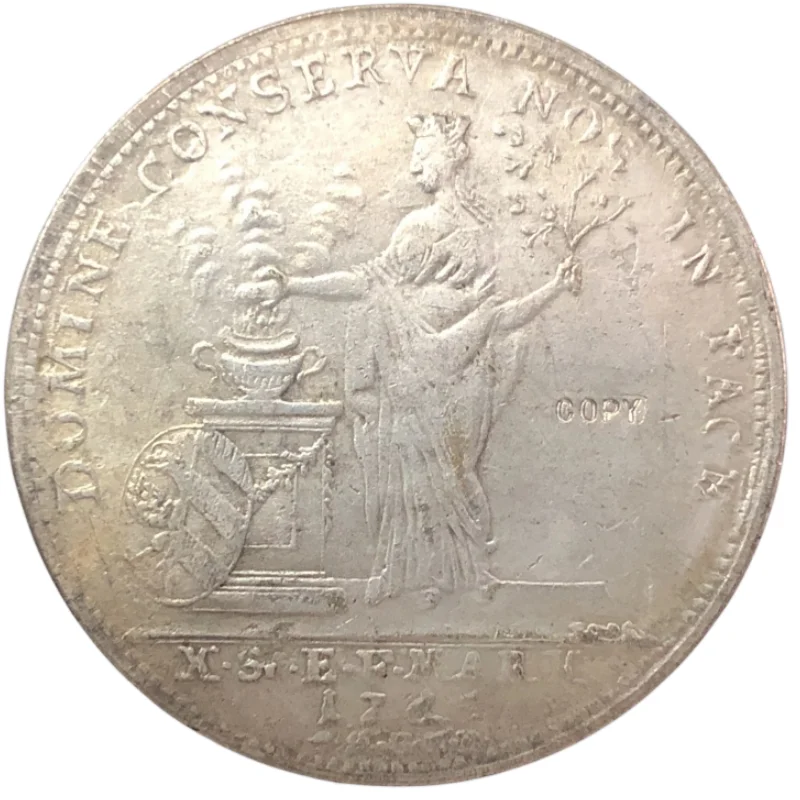 1765 SS-GNR German States 1 Thaler-Franz  high quality Silver Plated Copy Coin