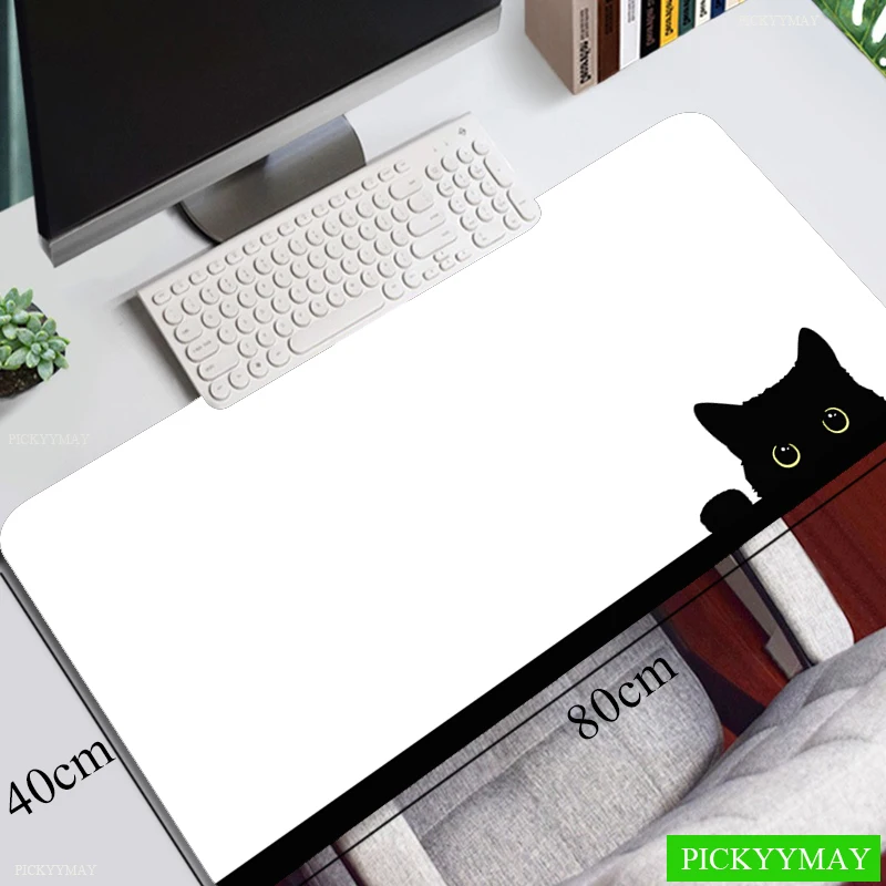 Коврики для мыши с замком «Черный кот»