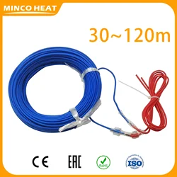 Minco Heat 30~120m 300~1200w for Plants, Vegetables Greenhouse Heating Wire Soil Hotline Plants Heating Cable