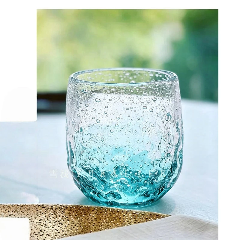 Colorful Starry Night Glass Cup ,  Handmade Glass, Couple Water & Wine Cup  Milk & Drinks
