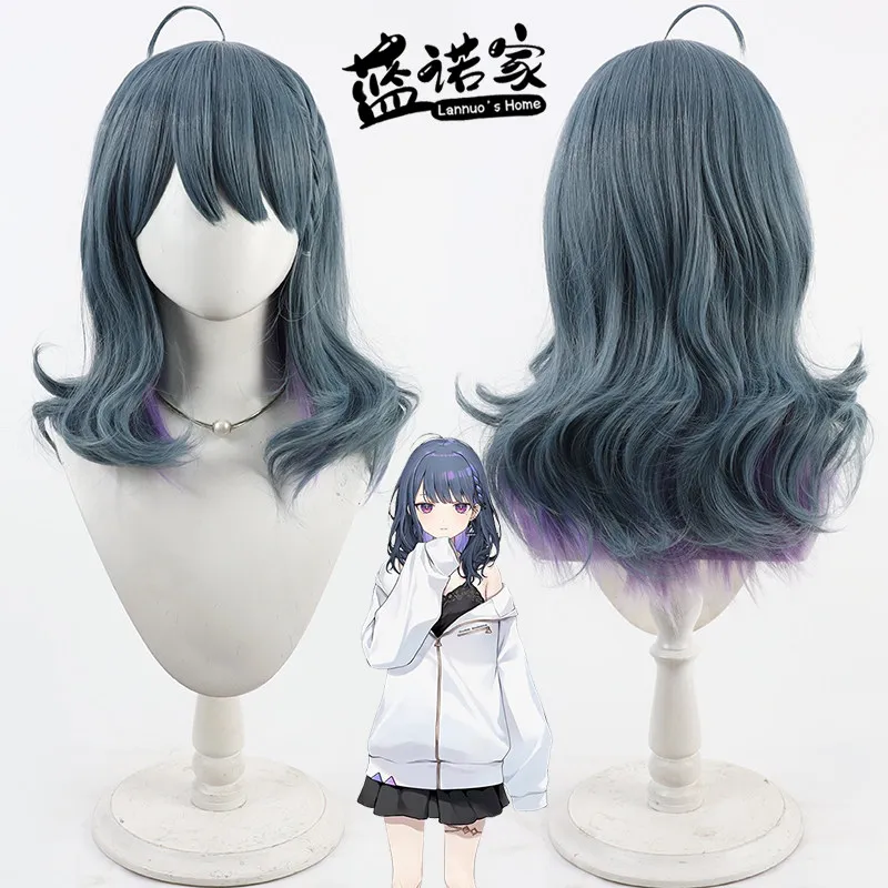 Virtuele YouTube Vtuber Toru Koshimizu Cosplay Pruik Halloween Carnaval Party Props Synthetisch haar Hittebestendige vezel + Pruikdop