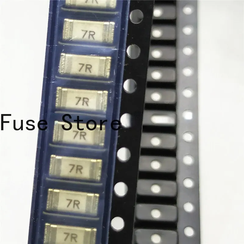 10PCS Imported Original SMD Fuse TR1/6125TD7-R 1808 T 7A Screen Printing 7R Delay Slow Break