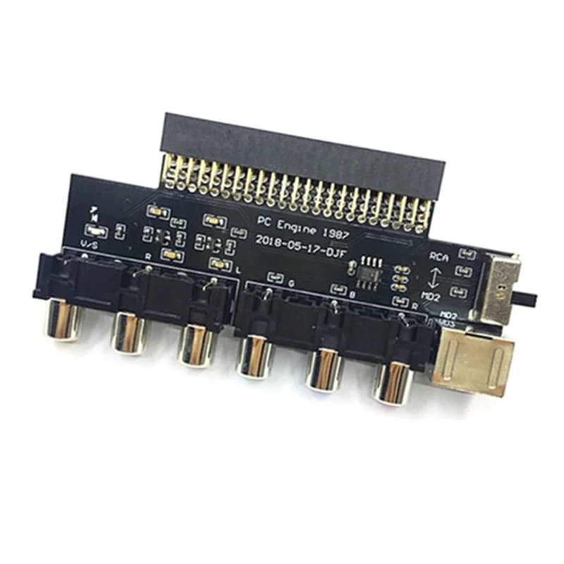 

Card Video Booster RGBS Signal Output Audio Output For NEC PCE PC Engine Grafx For Grafx TV AC RGBS Conveter