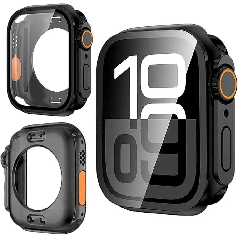 Protection d'écran pour Apple Watch – Coque Ultra Rigide pour iWatch 46mm 45mm 44mm 40mm 41mm 42mm (compatible avec les séries 11 10 9 8 7 6 5 4 SE)