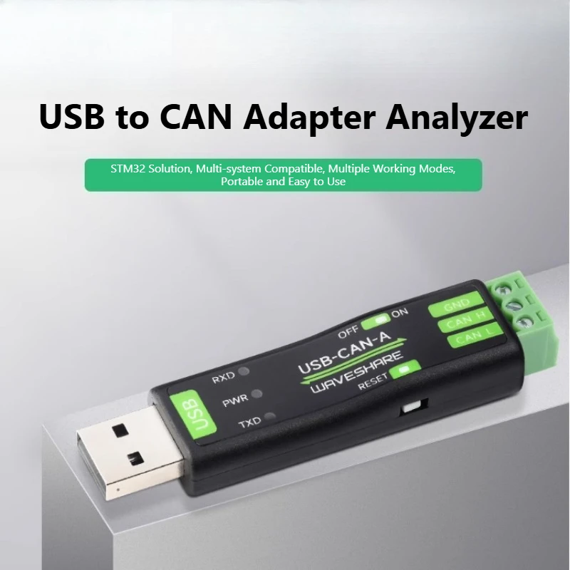

USB-CAN-A USB To CAN Bus Adapter Analyzer - Custom Baud Rate, Multiple Working Modes, Debug Module, CAN Communication Tool
