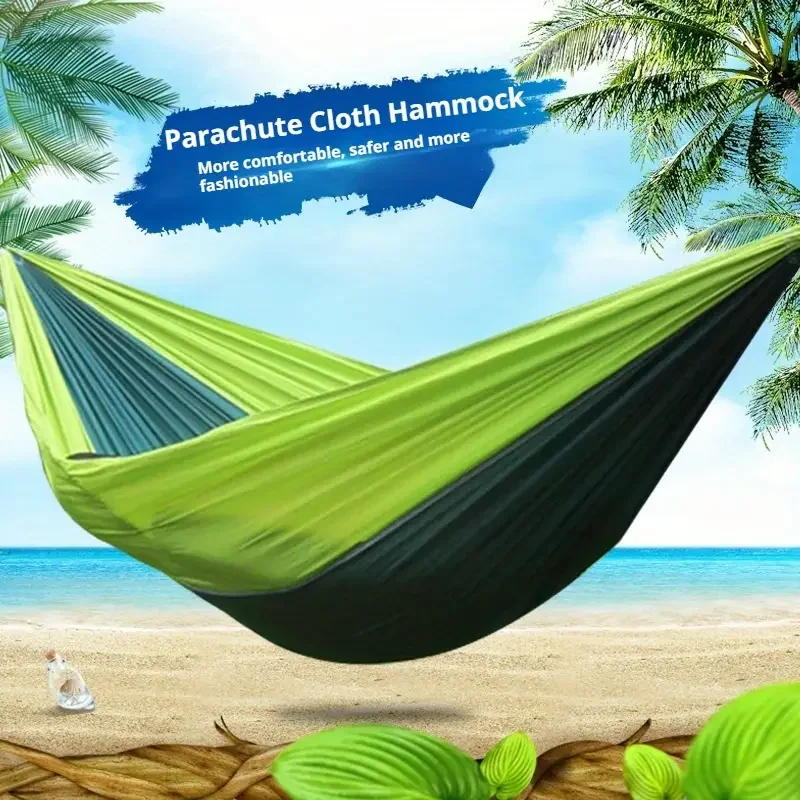 

1 портативный гамак для кемпинга на открытом воздухе для пляжа, заднего двора, пешего туризма, туризма, отдыха, кемпинга на открытом воздухе, оборудование