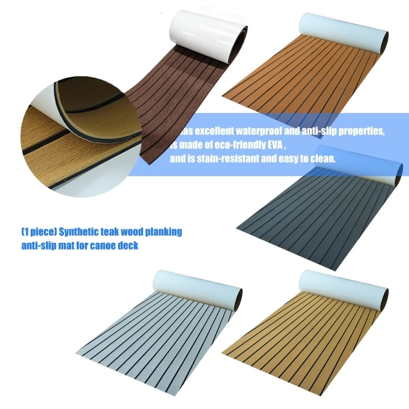  Anti Slip Sheet Easy Installation Boats Flooring Decking Sheet Easy to Clean Universal for Yachts Adhesive Marine Flooring