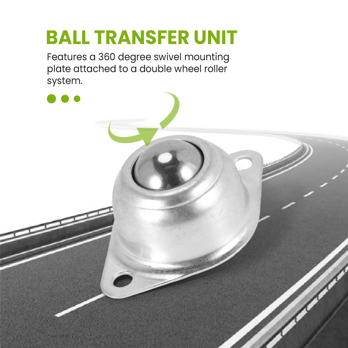 

ABAZJ 10Pcs 3CM Dia Carbon Steel CY-15A Ball Transfer Unit Ball Bearing Conveyor Roller Ball Transmission Tool