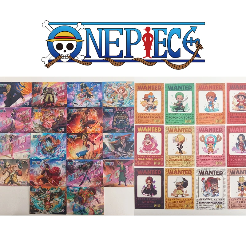 Anime One Piece Q CR Set of Cards Hancock Nami Robin Luffy Sanji Zoro Chopper Collection Cards Birthday Gifts Children's Toys