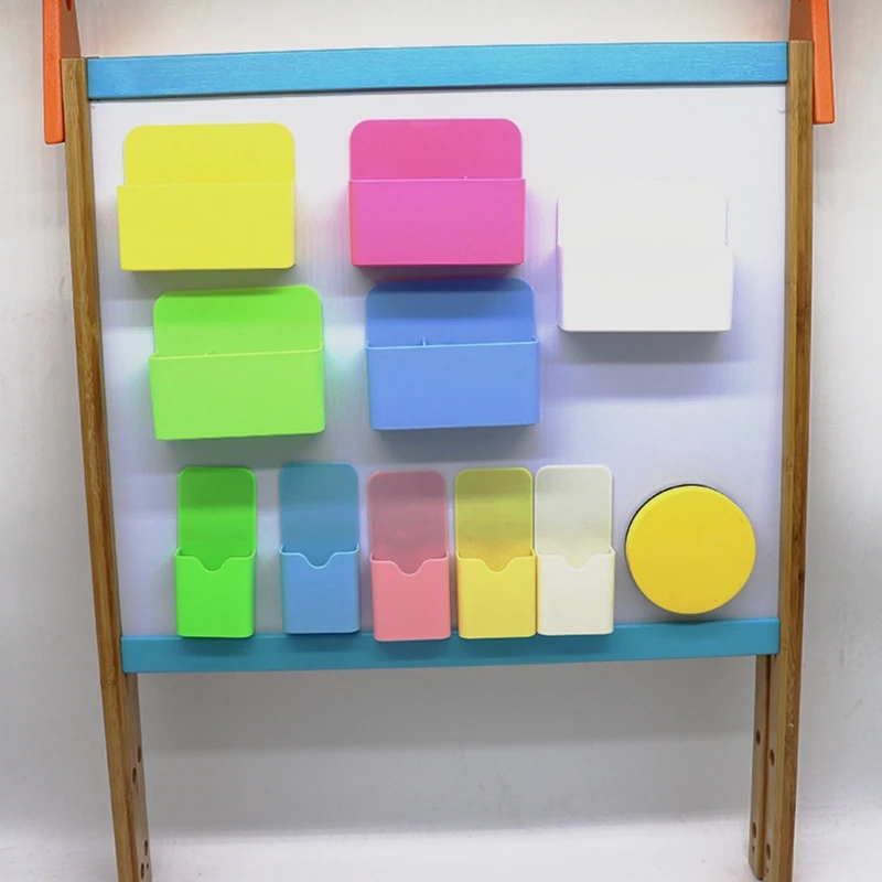 Plastic Magnetic Pen Holder Erase Marker Storage Box Pencil Organizer for Home Office Whiteboard Fridge Refrigerator