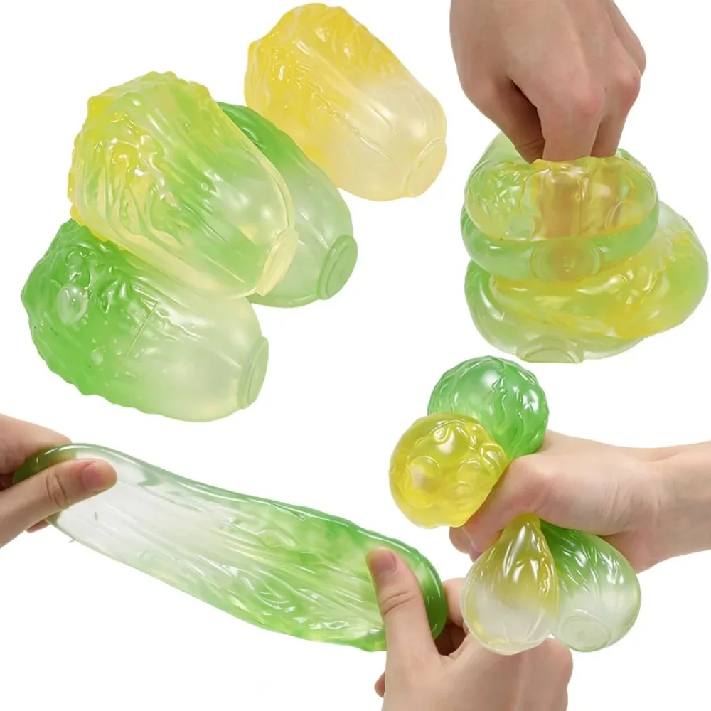 NEW Maltose Jade Noodles Cabbage Squeezing Shapeable Toy, Slow Rebound Stress Relief Christmas Decoration Creative Festival Gift