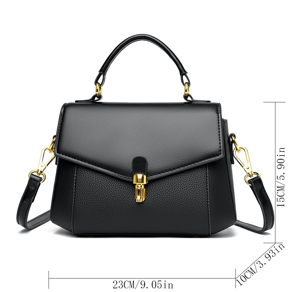 Luxury Women Handbags and Purses Casual Style Designer Crossbody Bags High Quality Leather Shoulder Messenger Bag 2024 Small Sac