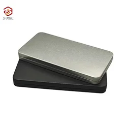 1pcs Small Tinplate Cash Storage Box Banknotes Metal Paper Money Protector Case 17*9*1.5cm