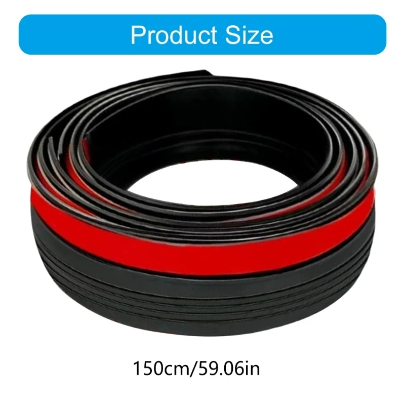 Universal Car Trunk Seal Strips 2.5cmx1.5m Rubber Weatherproofing Trim For Windshield Roof And Rear Window Noise Reduction
