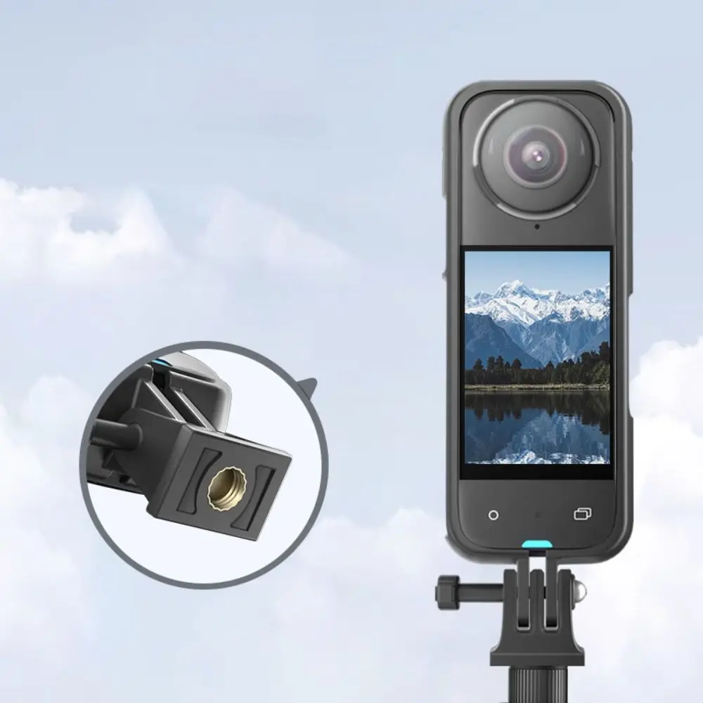 Adaptation Action Camera Protective Frame Fashion Portable PC Camera Adapter Shockproof Sport Camera Case for insta360X4