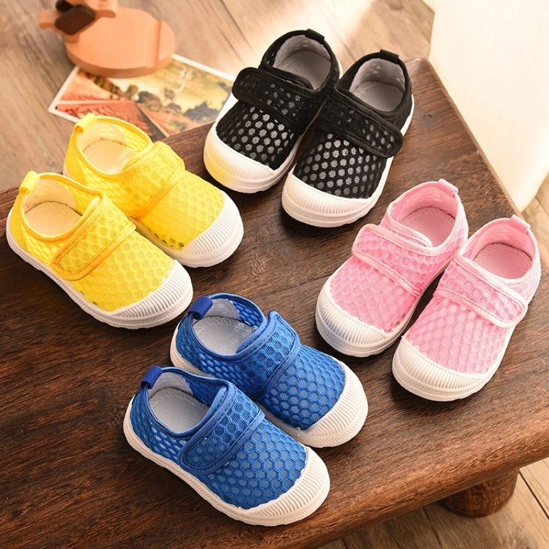 Child Mesh Shoe 2026 Spring New Girl Soft Soledshoe Casual Girl Anti Slip Student Travel Versatile Walkingshoechild Breatha Shoe