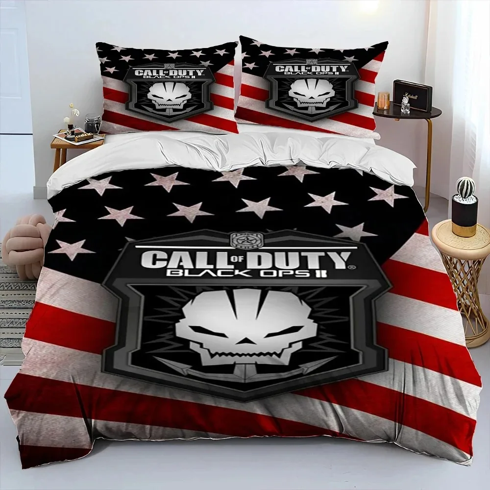 3D Print Game Call of Duty COD Bedding Set Duvet Cover Bed Set Quilt Cover Pillowcase Comforter king Queen Size Boys Adult