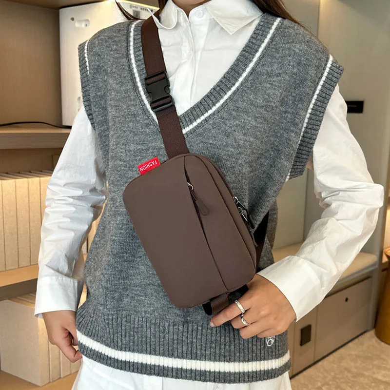 Neue Nylon-Brusttaschen, Bananentasche für Damen, Sling-Crossbody-Gürteltasche, Unisex-Hüfttasche, lässige Bauchtasche, hochwertige Gürteltasche – Detail 7