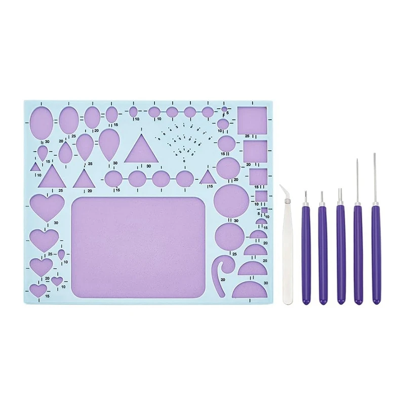 7 PCS Paper Quilling Kit for Adult Beginners Slotted Quilling ToolJAS