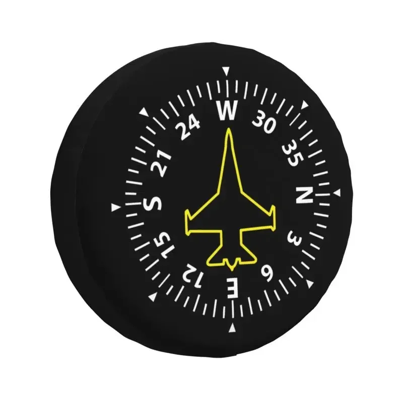 Jet Fighter Pilot Spare Wheel Cover for Jeep Pajero 4x4 SUV Custom Aviation Airplane Aviator Tire Protector 14