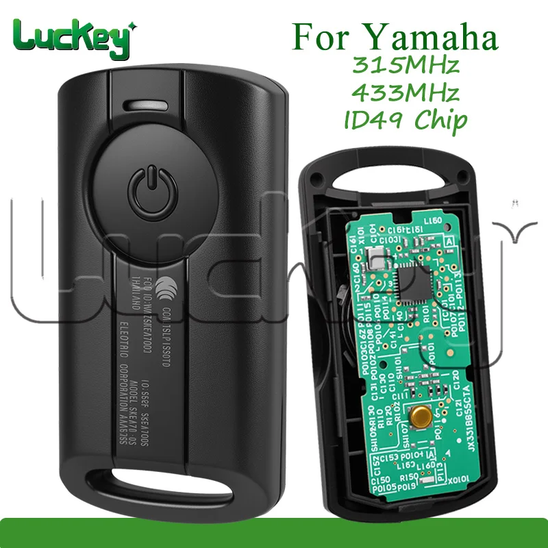 B5X Remote Key Fob for Yamaha JAUNS XMAX XMAX300 NVX NVX155 QBIX AEROX ID49 Chip 315/433MHz Moto Card Tag Original Motorcylce