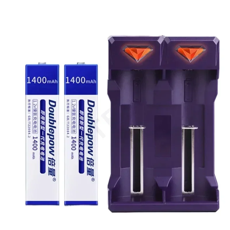 1.2V 1400mAh 7/5F6 Rechargeable Batteries Ni-MH Battery for Walkman Portable CD MD Player + UK201 Charger