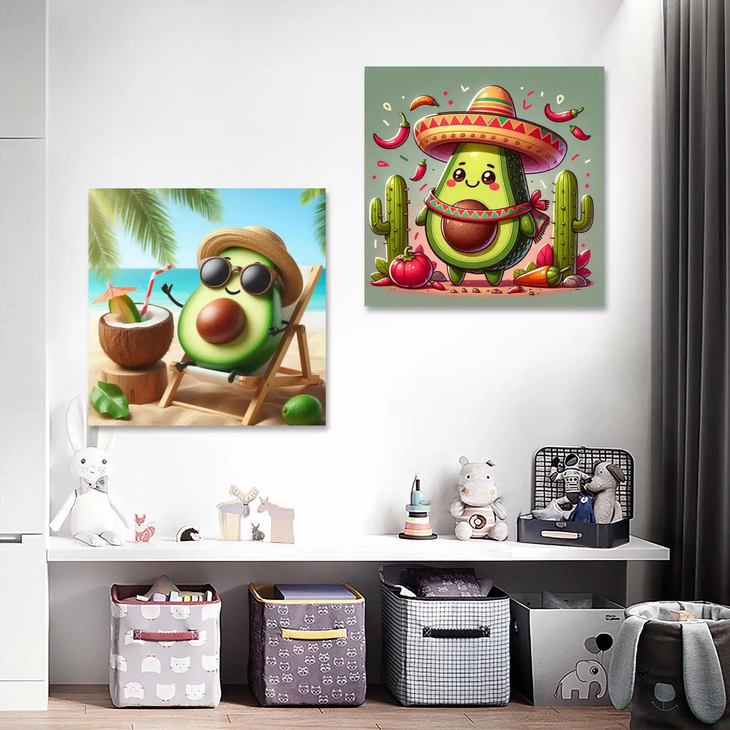 

Cartoon Fruit Avocado 5D AB Diamond Art Painting Cute Style Home Decoration DIY Diamond Art Embroidery Cross Stitch Kids Gift