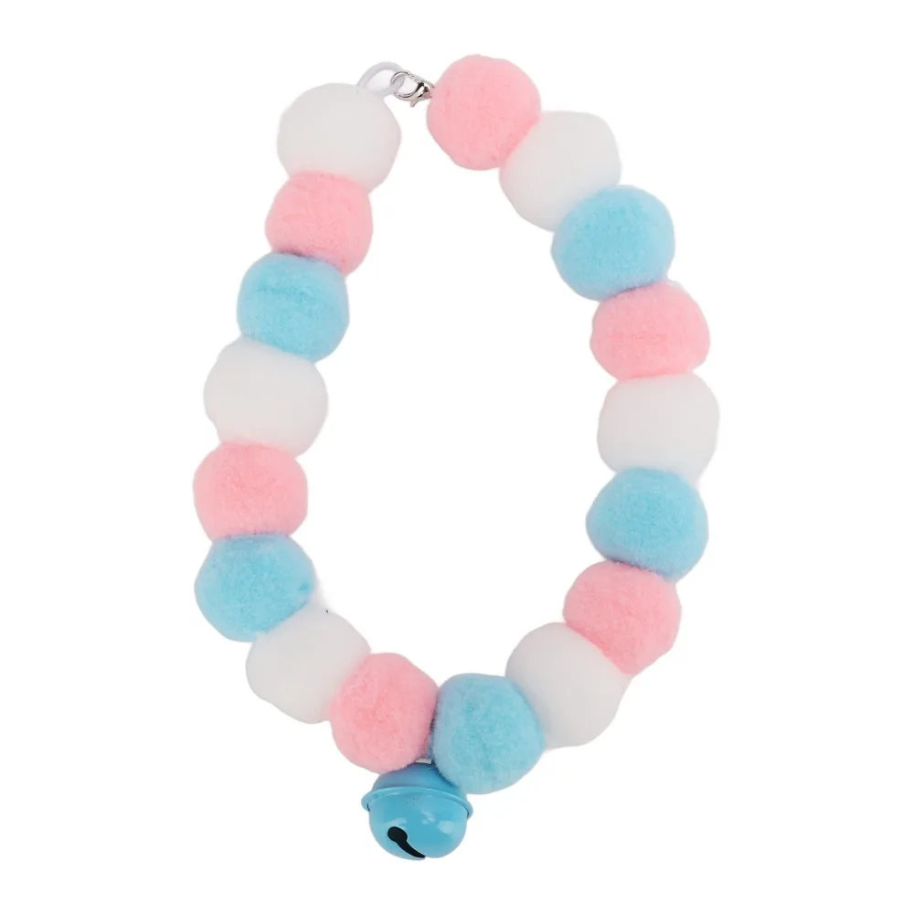 Cozy Lightweight Pet Collar Soft Elastic Cat Collar with Bell Ball Collar Daily Use