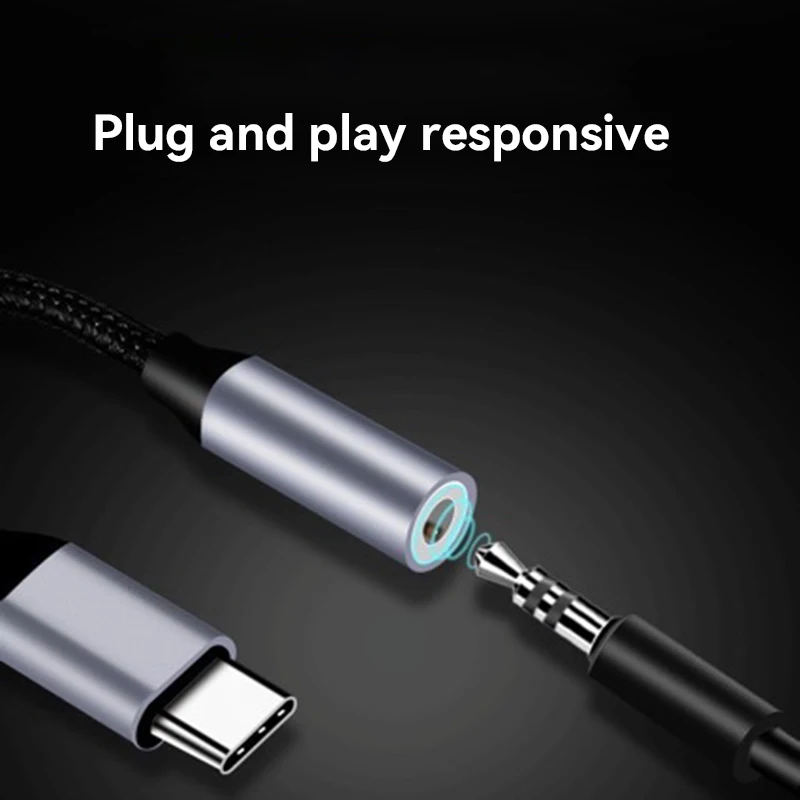 USB Type C Transformation 3.5mm Aux Adapter Type C 3.5mm Jack Audio Cable Earphone Cable Converter For iPhone 15 Samsung