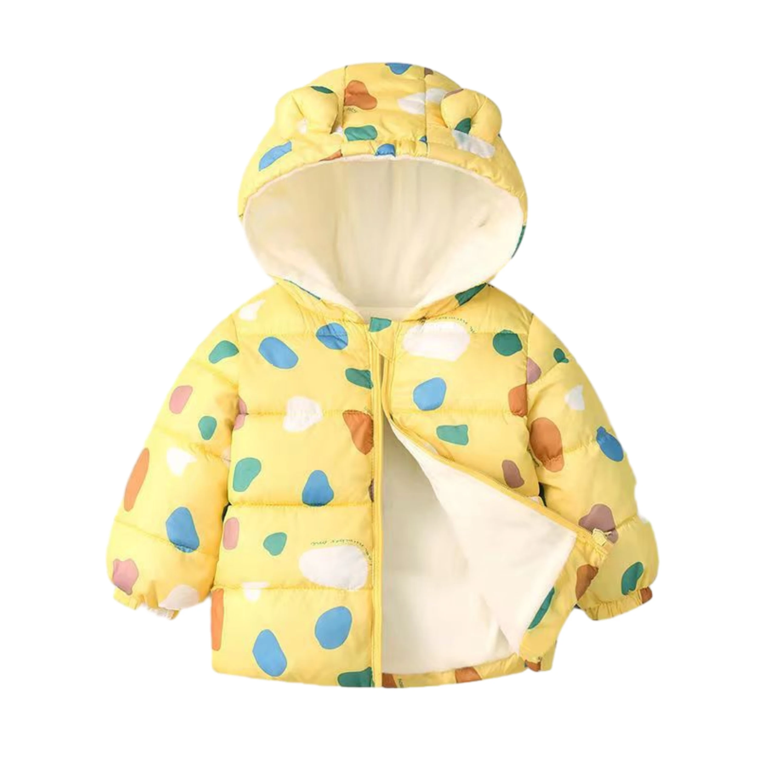 

Girls and Boys' Lightweight Cute Water-Resistant Packable Hooded Puffer Jacket