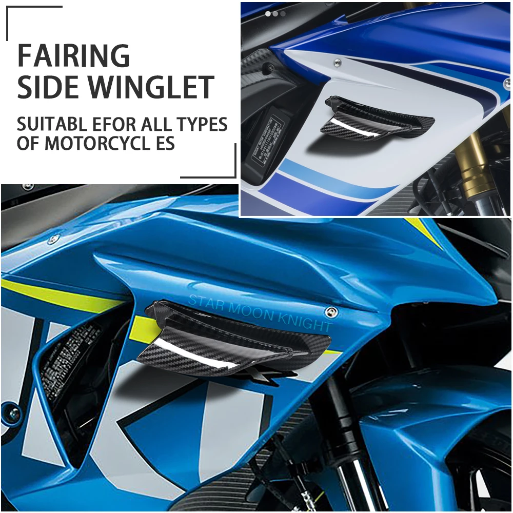 

Fairing Side Winglet Aerodynamic Wing Deflector Spoiler For Suzuki Hayabusa GSX-R1000 S1000 GSX-R750 GSX-R600 GSX250R GSX-R125