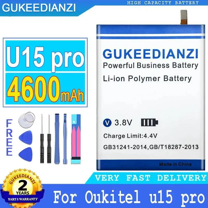 

Для Oukitel U15 Pro аккумулятор мобильного телефона экологически чистый сейф 4600 мАч