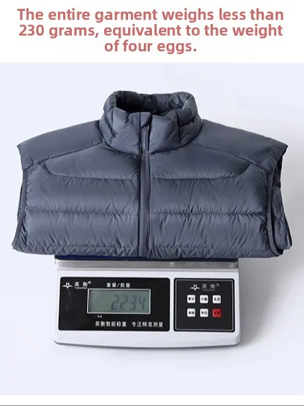 Light Luxury mat Outdoor Commuting High-End Autumn Winter Couples Lightweight Windproof Warm down Vest Padded Jaet