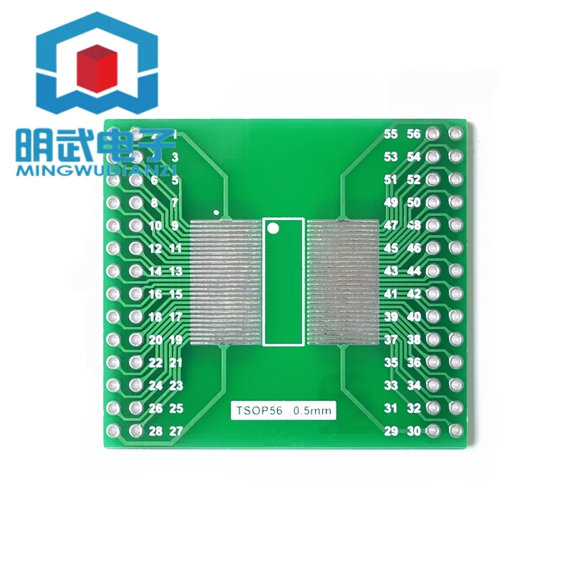 Плата адаптера TSOP56 TSOP48 к DIP56 чип серии AM29 0,5 мм 0,65