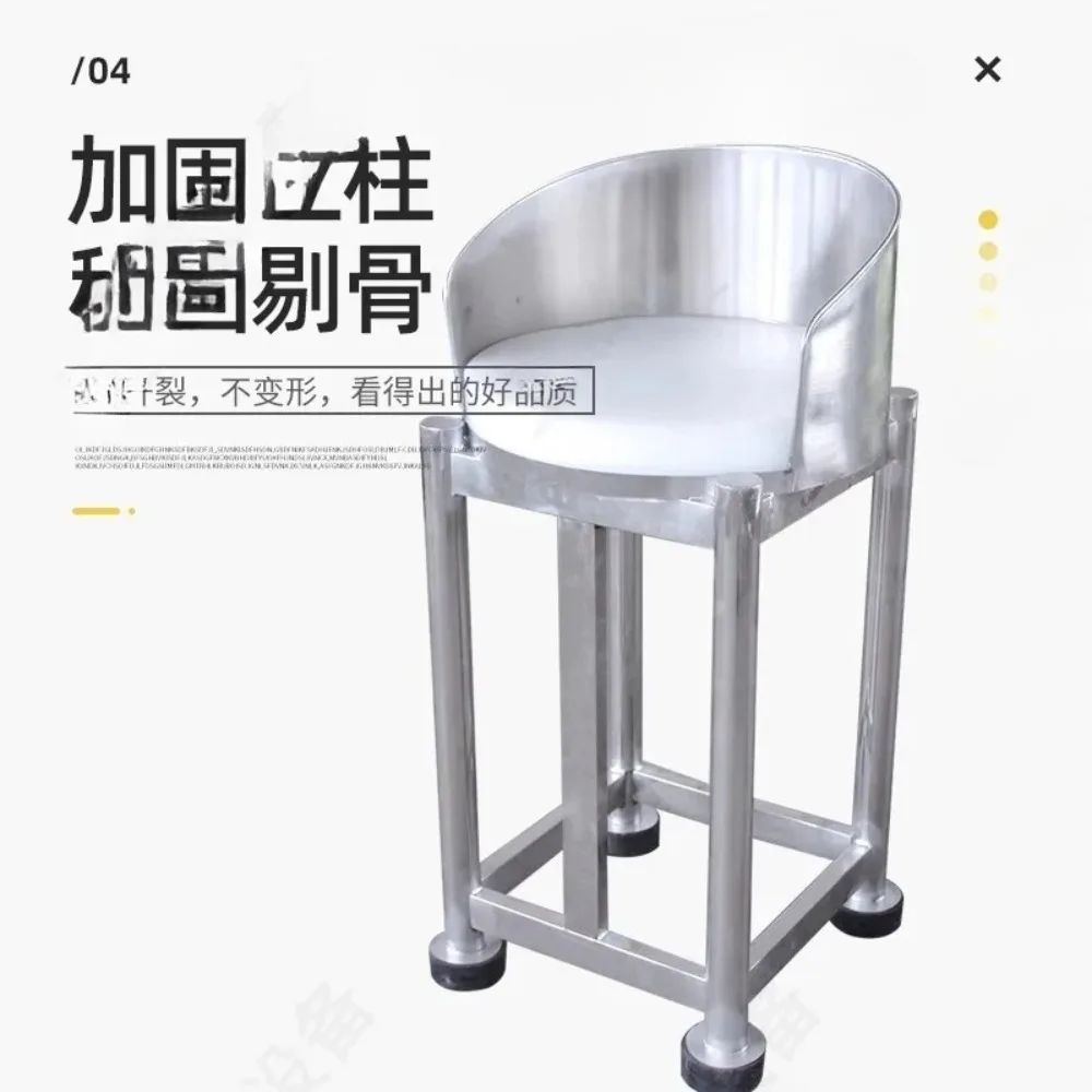 Supermarket specific stainless steel meat cutting table made of food grade material that is easy to clean