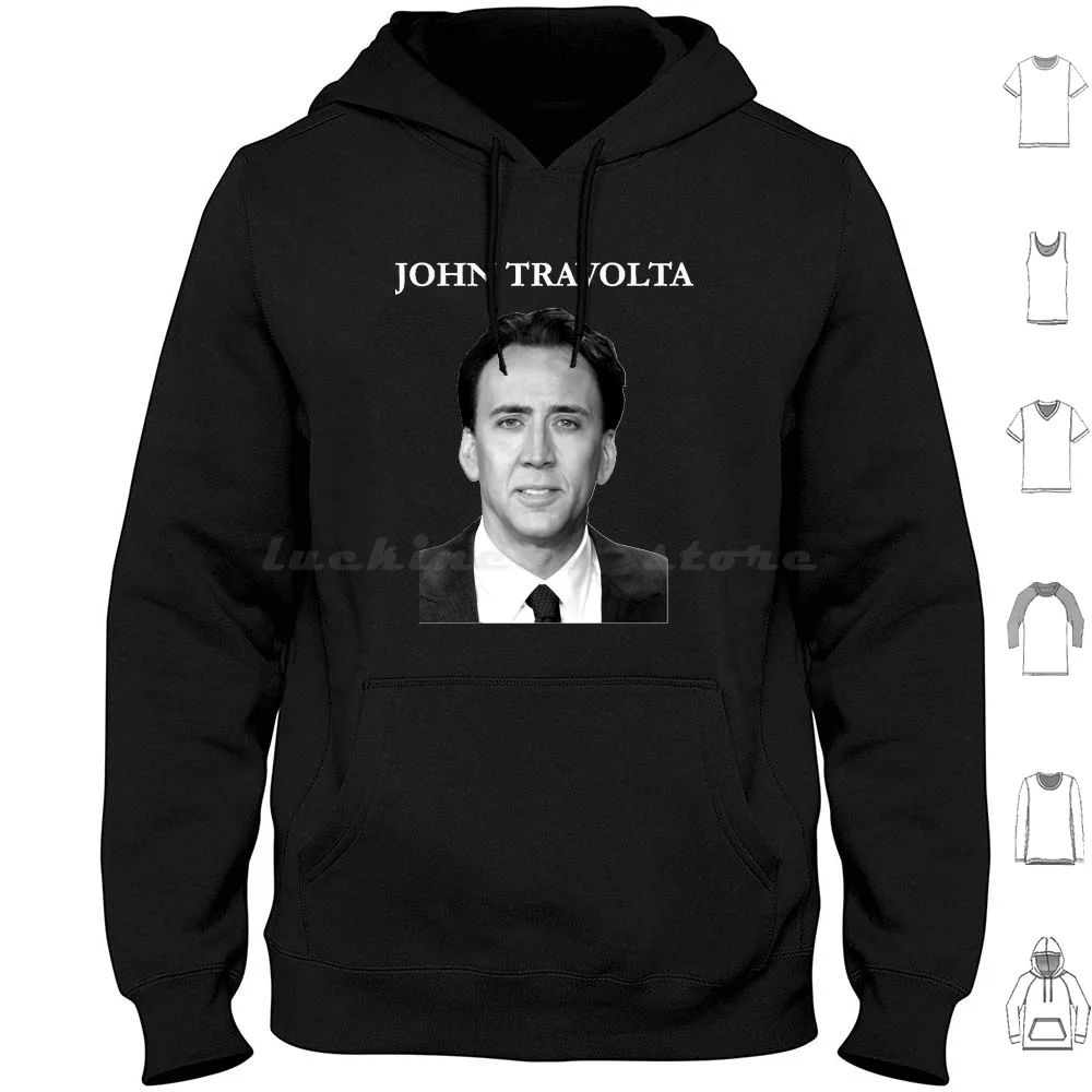 Nicolas Cage John Travolta Face Off Men&x27 ; S Women&x27 ; S Classic T-Shirt Hoodie Cotton Long Sleeve Nicolas Cage