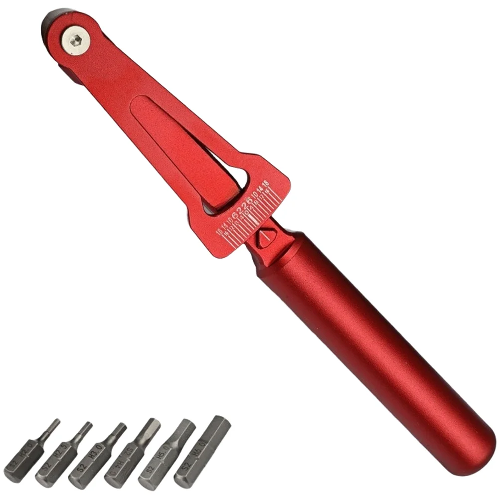 Precision Digital For torque Wrench for Bicycle Use 0-18 Nm Range Aluminum Alloy Body and Secure Magnetic Bit Retention System