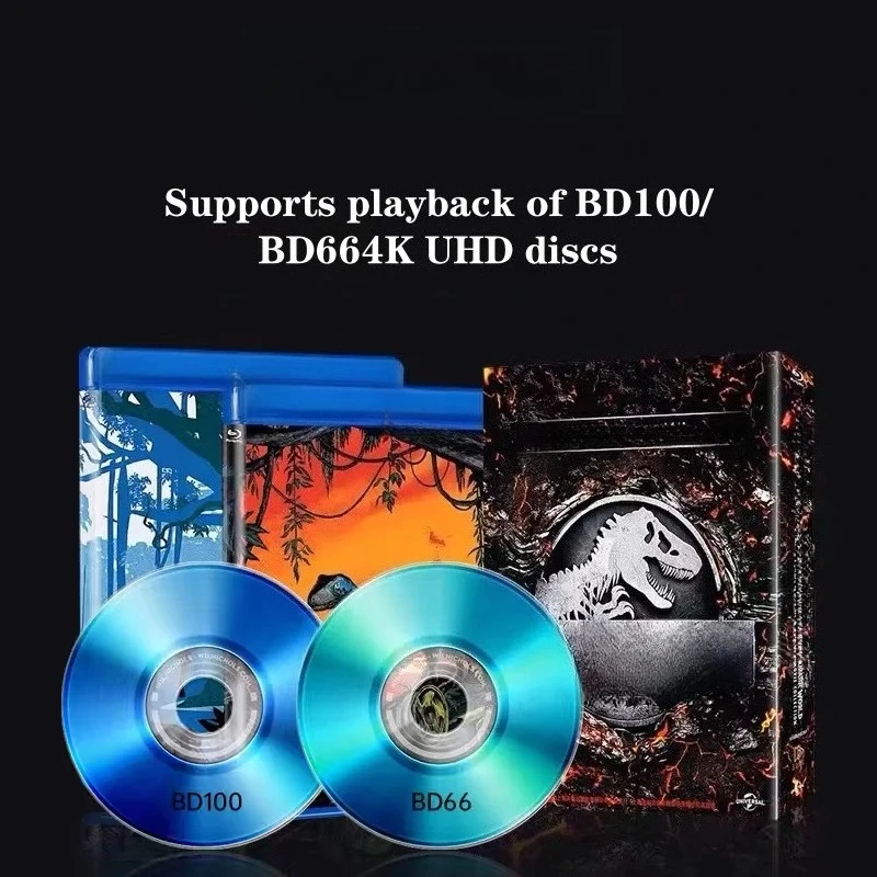 4K Blu-ray 3D Media Player, DTS HD Hard Disk Player for Home Theater, High Definition DVD Player