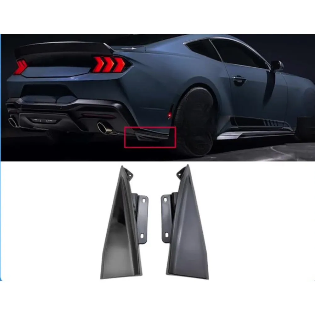 

Anti-Collision Trim Rear Bumper Spoiler Car Customization Carbon Texture Easy Installation Glossy Black Finish