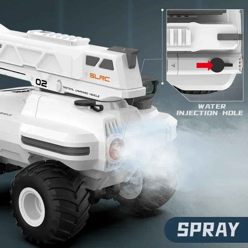 جديد 2IN1 RC سيارات 2.4 جرام 1:14 جل الكرة الناسف رذاذ خزان كبير مع أضواء تسلق التحكم عن بعد سيارة الأطفال دمى هدايا للبنين